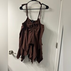 Women’s Brown Long Sleeve Fairy dress, size small